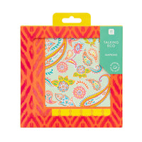Bright Paisley Paper Napkins - 20 Pack