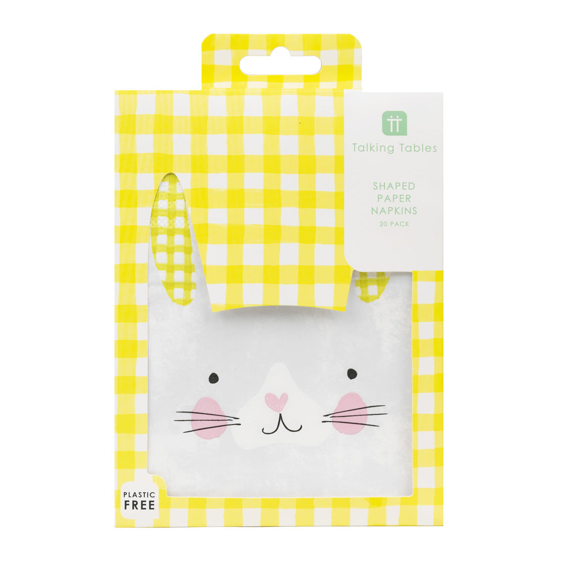 Bunny Shaped Paper Napkins - 20 Pack - Talking Tables UK