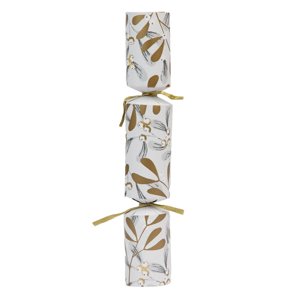 Luxury Mistletoe Eco-Friendly Christmas Crackers - 6 Pack