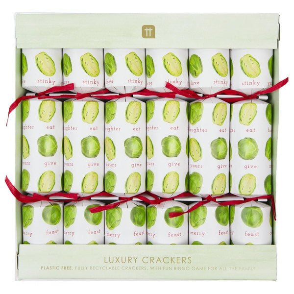 Botanical Sprout Christmas Crackers, 6Pk - Talking Tables UK Public