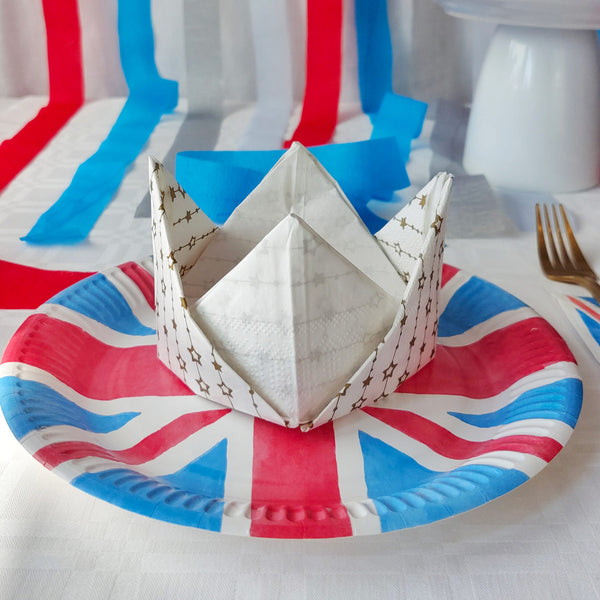 British Union Jack Paper Plate - 24 Pack