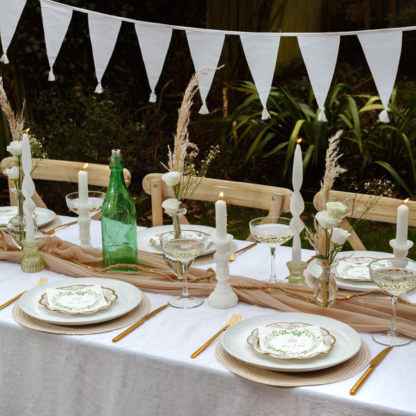 White Candlestick Shaped Candle