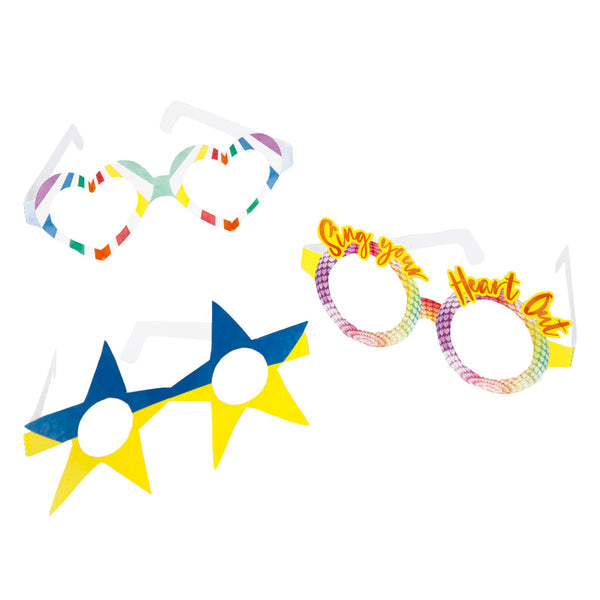 Eurovision Song Contest Paper Party Glasses - 8 Pack