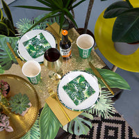 Tropical Fiesta Palm Leaf Cocktail Napkins