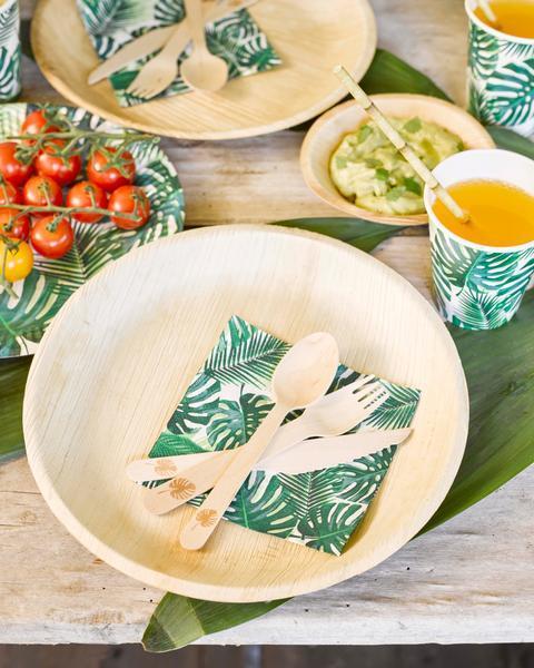 Tropical Fiesta Palm Leaf Paper Cups