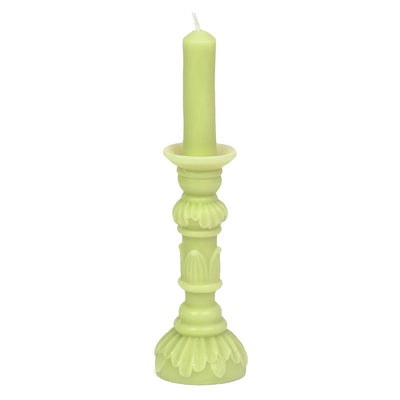 Lime Green Candlestick Shaped Candle