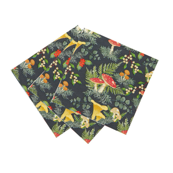 Woodland Forest Mushroom Napkins - 20 Pack