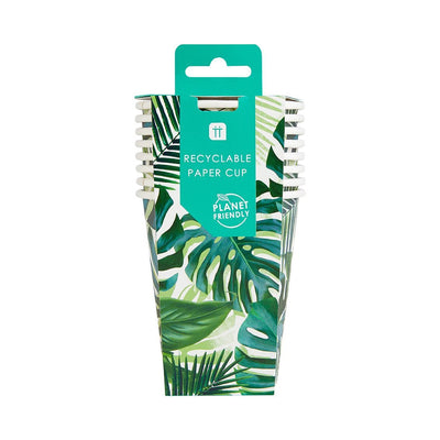 Tropical Fiesta Palm Leaf Paper Cups