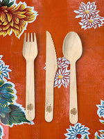 Fiesta Wooden Cutlery - 6 Sets