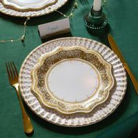Gold Large Paper Plates - 8 Pack