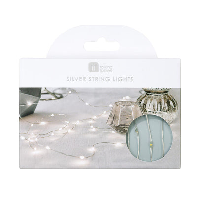Silver Wire LED String Lights - 3m