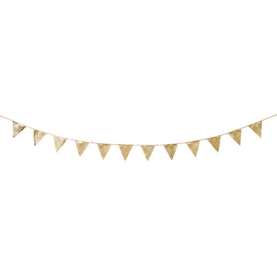 Gold Glitter Bunting - 3m