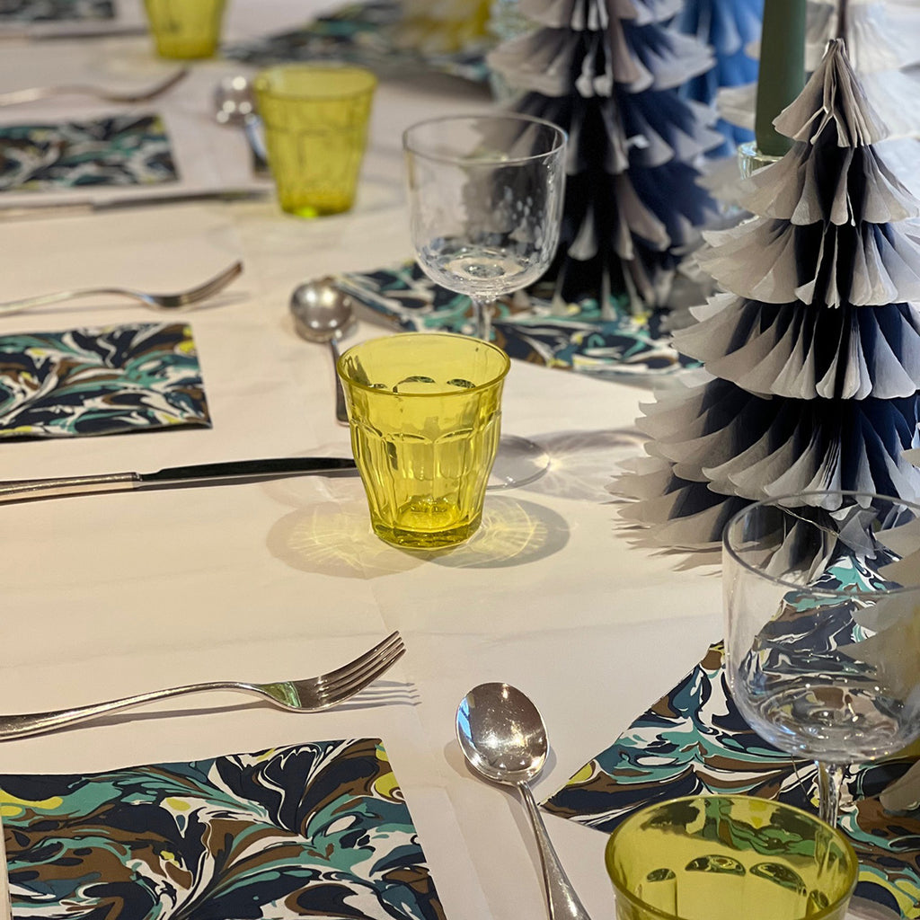 Marble Blue Napkins 20 Pack Talking Tables UK