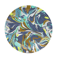 Marble Blue Paper Plates - 12 Pack