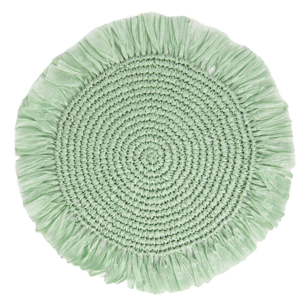 Sage Raffia Placemats - 2 Pack