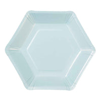 we heart pastels hexagonal plates 12 pk 6 designs 18cm diameter 1 - Talking Tables