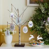 Easter Egg Wooden Hanging Decorations - 3 Pack