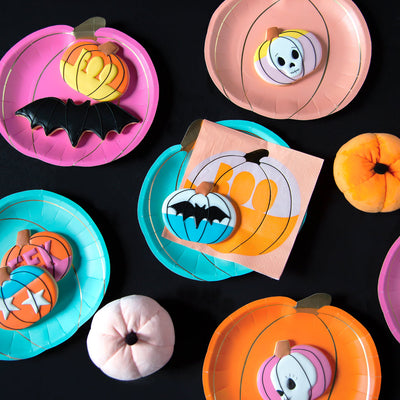 Pumpkin Paper Plates - 8 Pack