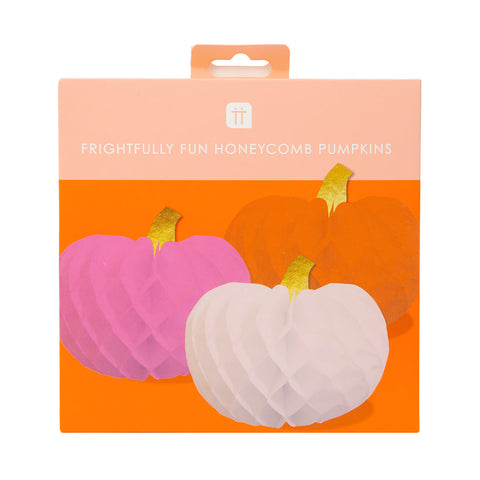 Honeycomb Pumpkin Decorations