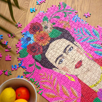 Pink Frida Kahlo Jigsaw Puzzle - 500 pieces