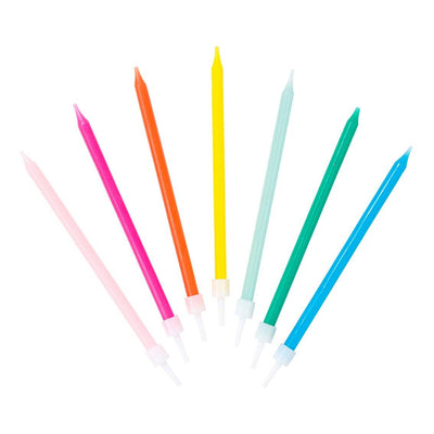 Rainbow Brights Candles - Talking Tables UK Public