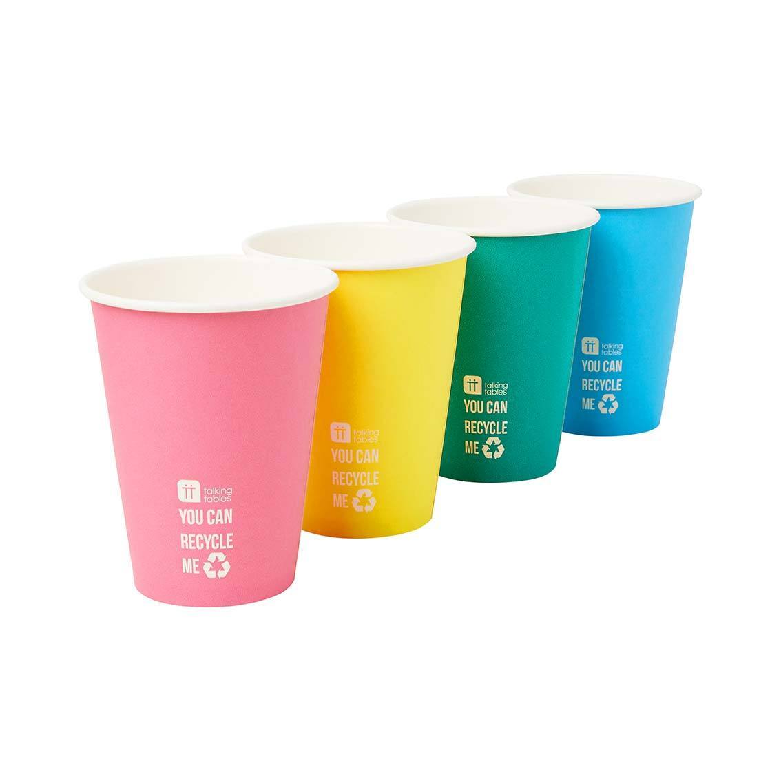 Colourful Paper Cups Pack of 8 Talking Tables UK