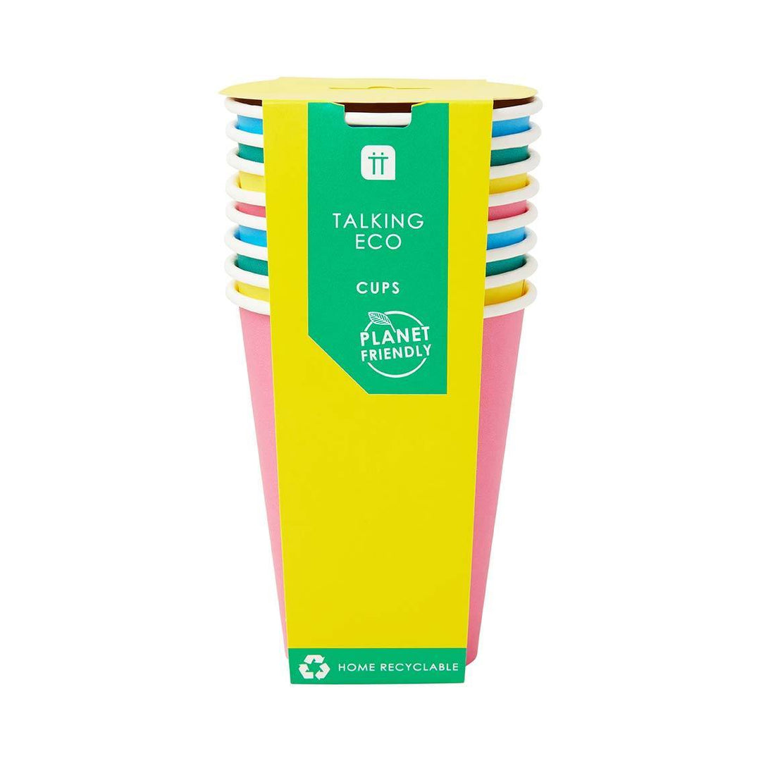 Colourful Paper Cups - Pack of 8 - Talking Tables UK