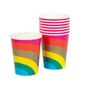 Birthday Brights Rainbow Paper Cups