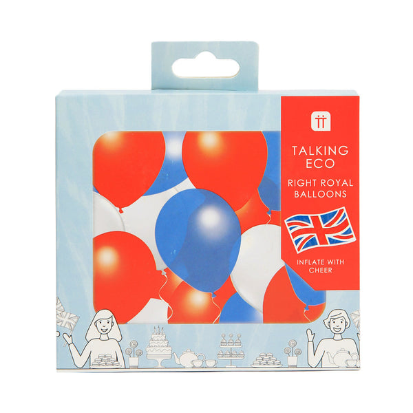 Red, White and Blue Latex Balloons - 16 Pack