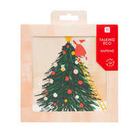 Santa Christmas Tree Napkins - 20 Pack
