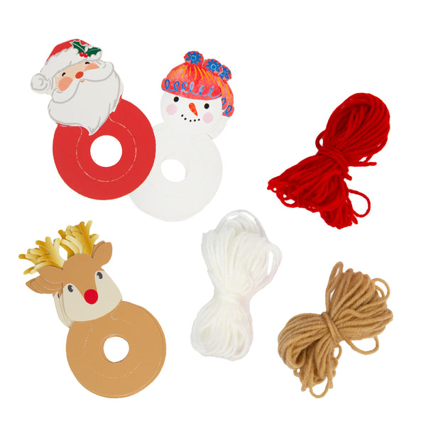 Make Your Own Christmas Pompom Decorations - 6 Pack