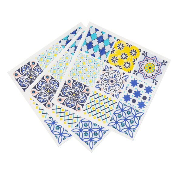 Moroccan Souk Blue Paper Napkins - 20 pack