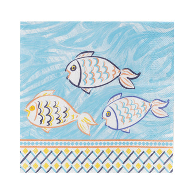 Moroccan Souk Fish Paper Napkins - 20 Pack