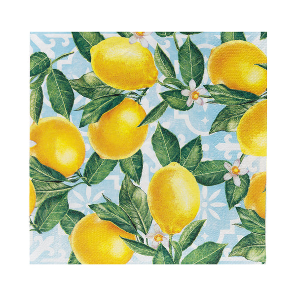 Moroccan Souk Lemon Paper Napkins - 20 Pack