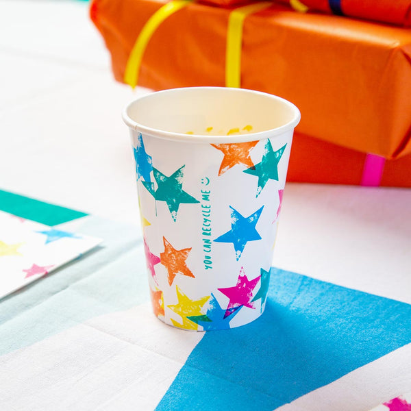 Birthday Brights Rainbow Star Cups