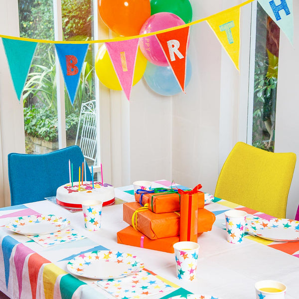 Birthday Brights Rainbow Star Cups