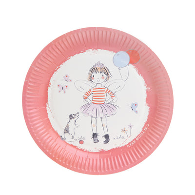 Tilly & Tigg Pink Recyclable Paper Plates - 12 Pack