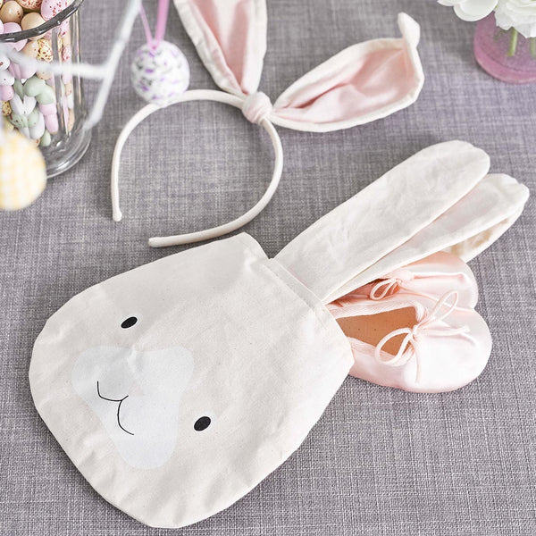 Children's White Bunny Ears Headband