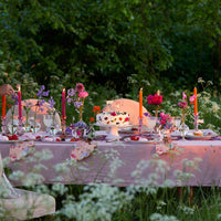 Boho Spice Orange and Pink Dinner Candles - Talking Tables UK Public