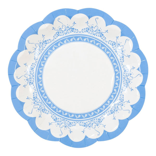 Multicoloured Floral Paper Plates - 12 pack