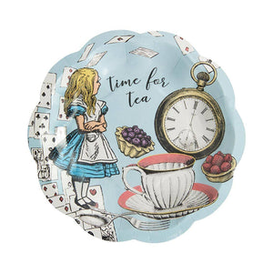 Truly Alice Blue Paper Plates - Talking Tables UK Public
