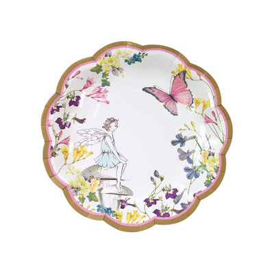 Fairy & Butterfly Scalloped Edge Paper Plates