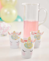 Unicorns Face Cups - 8 Pack