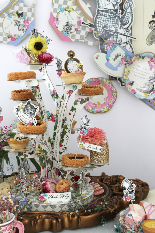 Alice in Wonderland Tree Shaped Cake Stand Talking Tables