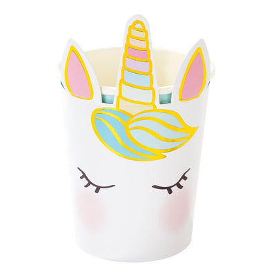 Unicorns Face Cups - 8 Pack