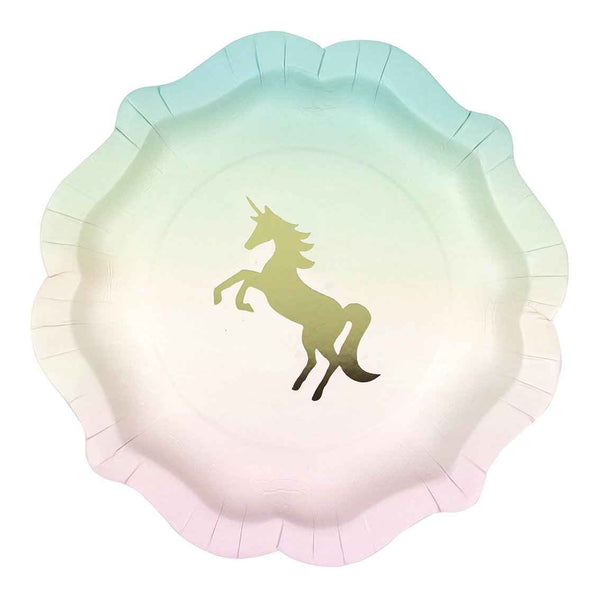 we heart unicorns plate 12pk 1 design - Talking Tables